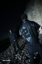 Stealth Black Leather Jacket
