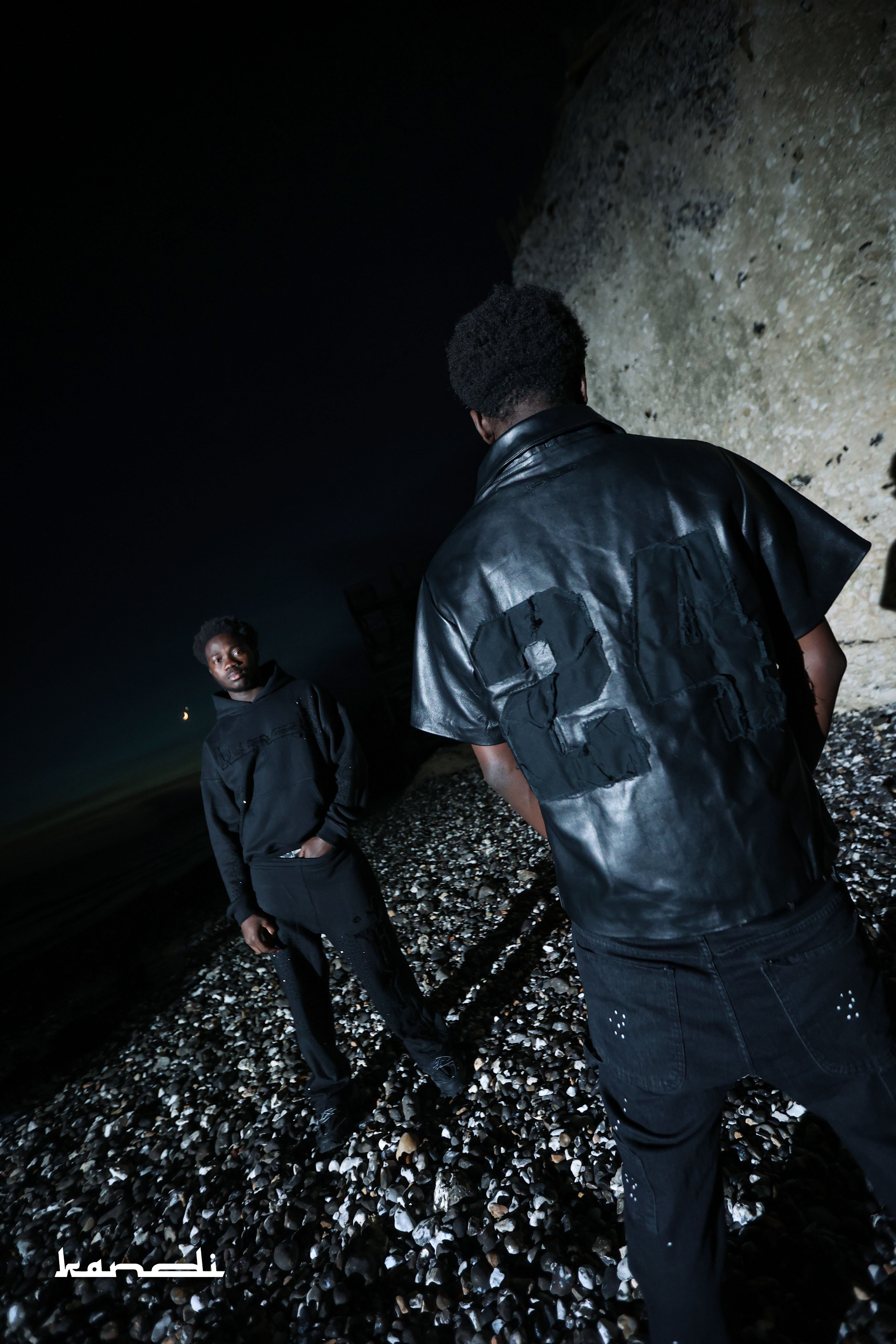 Stealth Black Leather Jacket